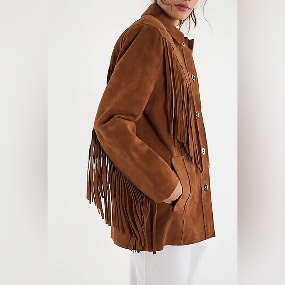 Stand Studio Estee Fringe Suede Jacket - Picture 2 of 10